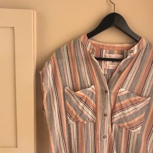 Anthropologie Holding Horses Striped Tunic Sz S